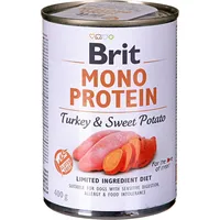 Brit Mono Protein Turkey with sweet potato - Wet dog food 400 g 8595602555390