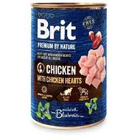 Brit Premium By Nature Chicken and Hearts - wet dog food 400 g 