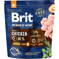 Brit Premium by Nature Junior M Chicken - dry dog food 1 kg 8595602526314