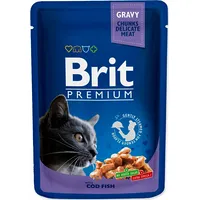 Brit Premium Cat Cod Fish - wet cat food 100G 8595602506002