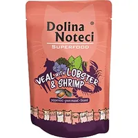 Dolina Noteci Superfood with veal, lobster and shrimp - wet cat food 85G 5902921304739