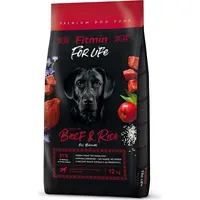 Fitmin Dog for life Beef  Rice - dry dog food 12 kg 8595237034109