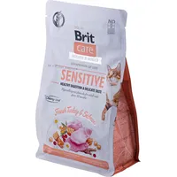 Brit Care Grain-Free Sensitive TurkeySalmon - dry cat food 400 g 8595602540716
