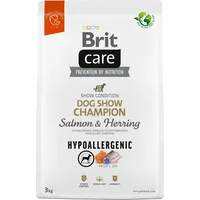 Brit Care Hypoallergenic Adult Dog Show Champion Salmon  Herring - dry dog food 3 kg 8595602559114
