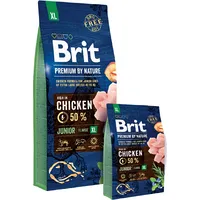 Brit Premium by Nature Junior Xl - dry dog food Chicken 15Kg 8595602526505