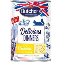 Butchers Delicious Dinners Chicken Jellied Pieces - wet cat food 400G 5011792007561