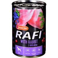 Dolina Noteci Rafi rabbit, blueberry, cranberry - Wet dog food 400 g 5902921304968
