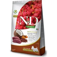 Farmina ND Quinoa Dog SkinCoat Venison, Coconut Adult Mini - dry dog food 2.5 kg 8010276040091