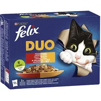 Purina Nestle Felix Fantastic Duo Country Flavours with Beef and Poultry, Chicken, Tzatziki, Lamb, V 7613039758083