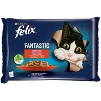 Purina Nestle Felix Fantastic in jelly Beef with Chicken 340 g 4 x 85 