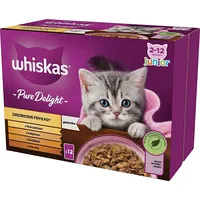 Whiskas poultry fritters junior poultry, duck, turkey, chicken - wet cat food 12X85 g 