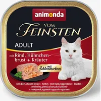 Animonda Vom Feinsten Classic Cat with Beef, Chicken Breast, Herbs 100G 4017721832649