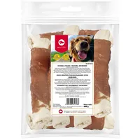Maced Duck wrapped thicker rawhide stick - dog chew 500G 