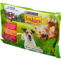 Purina Nestle Friskies Adult - Meat wet dog food 4 x100 g 7613035343580