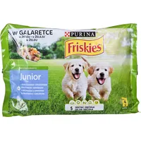 Purina Nestle Friskies Junior Chicken with Peas - wet dog food 4X100G 7613036213264