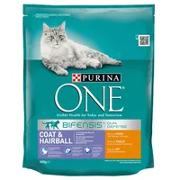 Purina Nestle One Coat  Hairball Rich In Chicken cats dry food 800 g Adult