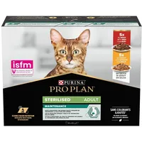 Purina Nestle Pro Plan Sterilised Beef and Chicken Multipack - wet cat food 10X85 g 