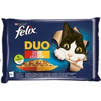 Purina Nestle Felix Fantastic Duo meat - beef and poultry, chicken kidney, lamb veal, turkey 