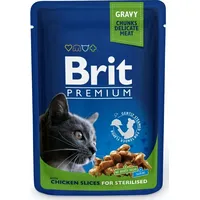 Brit Premium Cat Chicken Sterilised - wet cat food 100G 8595602506033
