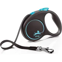Flexi Automatic leash Black Design S 5 m, Blue 4000498033937