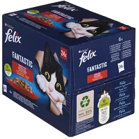 Purina Nestle Felix Fantastic country flavors in jelly - Wet food for cats 24X 85G 
