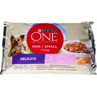 Purina Nestle One mini delicate - wet dog food with salmon and rice 4 x 100G 7613036640879