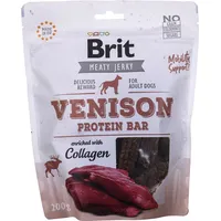 Brit Jerky Venison Protein Bar - dog snack 200 g 8595602543748