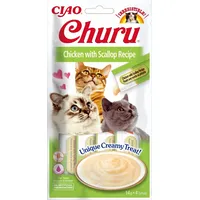Inaba Churu Chicken with Scallop Recipe - cat treats 4X14 g Eu105