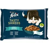 Purina Nestle Felix Tasty Shreds with salmon and tuna - 4X 80G 7613038644073