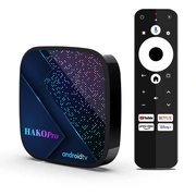 Android Tv Box Hako Pro 4Gb Ram, 32Gb Rom, Oficiāla Sertificēta Sistēma, S905Y4 Cpu Smart Konsole