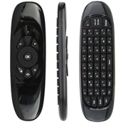 Air Mouse C120 ar žiroskopu un klaviatūru.