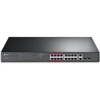 Switch Tp-Link Desktop/Pedestal 16X10Base-T / 100Base-Tx 2X10/100/1000Base-T/Sfp combo Poe ports 16 192 Watts Tl-Sl1218Mp