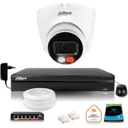 Dahua Ip uzraudzības komplekts 4Mpx 2K kamera Ipc-Hdw1439V-A-Il ar 1Tb disku