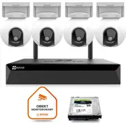 Ezviz 4X Hb8 2K 4Mp C tipa Wi-Fi novērošanas komplekts