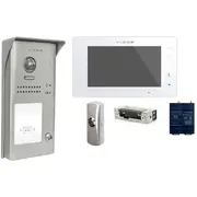 Vidos Videotelefons Duo S1101A/M1021W-2  Poga Elektriskais Durvju Atvērējs