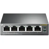 Switch Tp-Link Desktop/Pedestal 5X10Base-T / 100Base-Tx 1000Base-T Poe ports 4 Tl-Sg1005P
