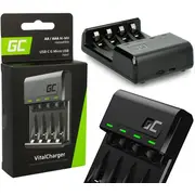 Green Cell Vitalcharge lādētājs Aa R6 / Aaa R03 Ni-Mh akumulatoriem Gradgc01