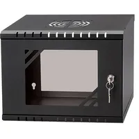 Stalflex Rack Cabinet 10 4U, 300Mm Glass Door, Black Rc10-4U-300Gb Salikts,Bez iepakojuma