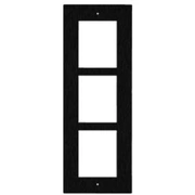 Entry Panel 3Mod. Flush Frame/Black/ Ip Verso 9155013B 2N