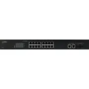 Poe Switch Pulsar Sf116 16-Port 16Xpoe  2Xuplink/2Xsfp Uplink