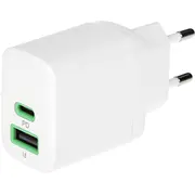 Usb Tīkla Lādētājs Powersource Duo30 Charb-Gc-30Ac-W Green Cell