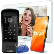 Eura Vdp-86A3 Videodomofon - 10 monitors balts Tuya