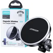Joyroom magnētiskais auto turētājs induktīvais lādētājs Jr-Zs240 Qi 15W Magsafe Apple Iphone
