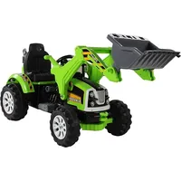 Lean Sport Traktor na akumulator z Łyżką Koparka Zielony  3404 5908275995791