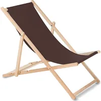 Wooden deck chair, brown color Greenblue Gb183  Brązowy 5902211105688