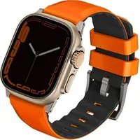 Uniq Pasek Linus Apple Watch 4/5/6/7/Se/8/Ultra 44/45/49Mm Airosoft Silicone pomarańczowy/volt orange  Uniq898 8886463684375