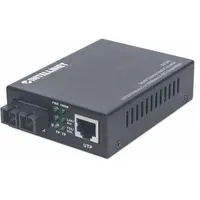 Konwerter światłowodowy Intellinet Network Solutions Media konwerter Gigabit 10/100/1000Base-T Rj45 na 1000Base-Lx Sc jednomodowy, 20 km  507349