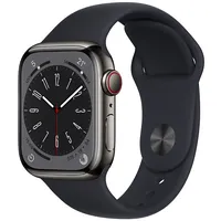 Apple Watch 8 Gps  Cellular 41Mm Stainless Steel Sport Band, graphite/midnight Mnjj3El/A 194253179665 245818