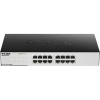 D-Link Go-Sw-16G Unmanaged L2 Gigabit Ethernet 10/100/1000 1U Black  Go-Sw-16G/E 0790069396618