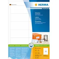 Herma Premium Labels A4, balts, matēts papīrs, 2400 gab. 4623  4008705046237